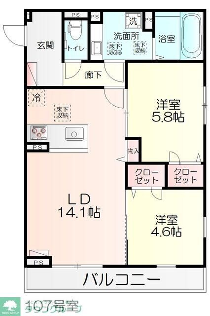 グラン・クレールの物件間取画像