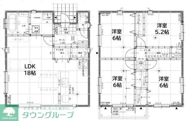 グランソフィアレイリー A号棟の物件間取画像