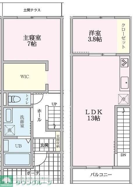 riverside terraceの物件間取画像