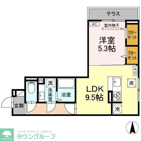 D-ROOM元横山町の物件間取画像