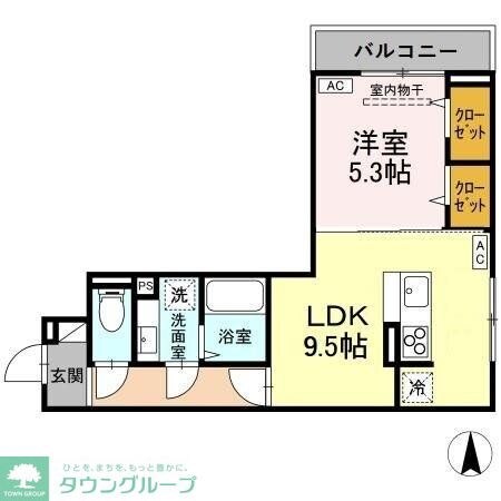 D-ROOM元横山町の物件間取画像