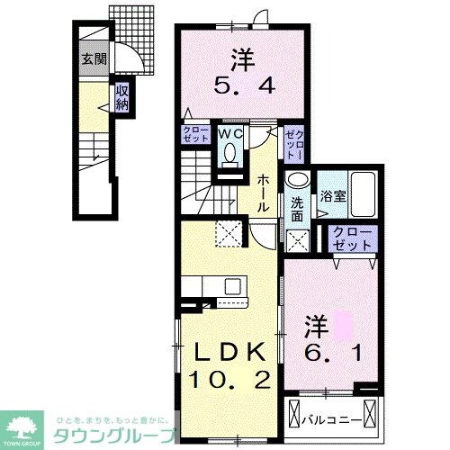 カルム ヴィラージュの物件間取画像