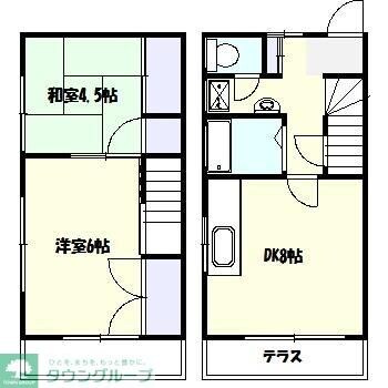 テラス森の物件間取画像