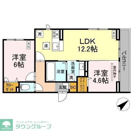 Blanc Cubeの物件間取画像