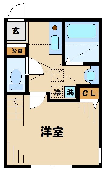 セレンゲティ北里の物件間取画像