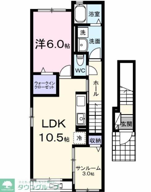 サニークレストの物件間取画像