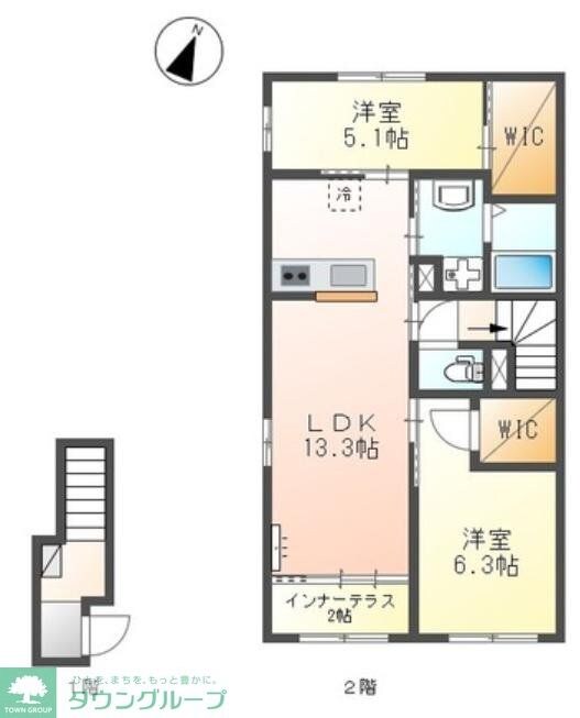 パレス北野の物件間取画像
