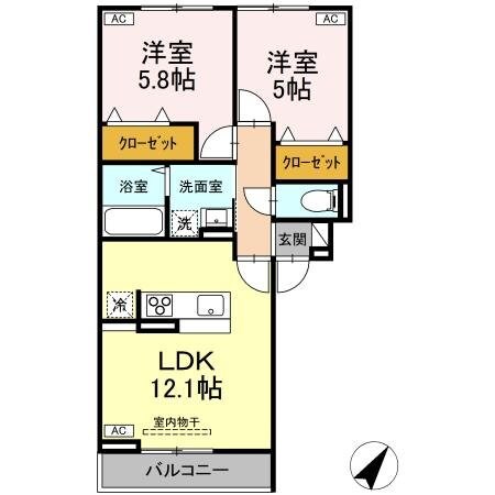D-ROOM Nの物件間取画像