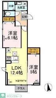 Dフラット台町の物件間取画像