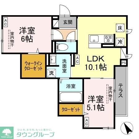 ドムスクレスト森野の物件間取画像