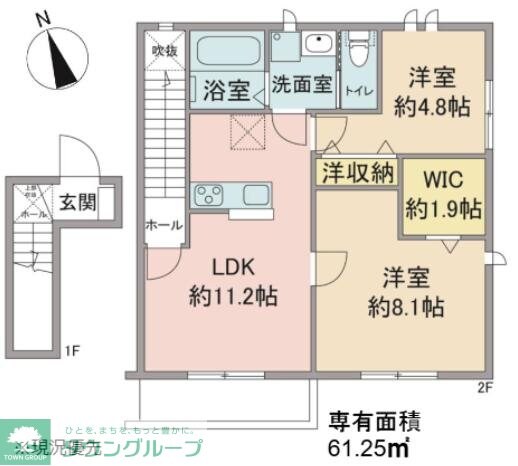 フローレンティアIIの物件間取画像