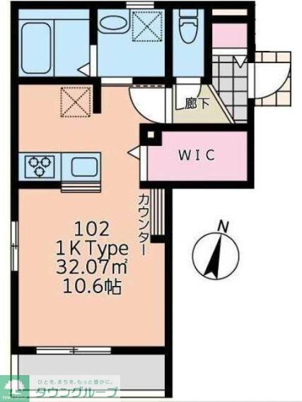 ルナ・ピエナ北里の物件間取画像