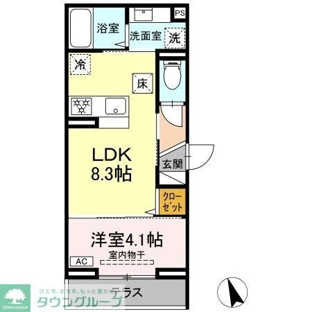 D Paina 上平間 IIの物件間取画像