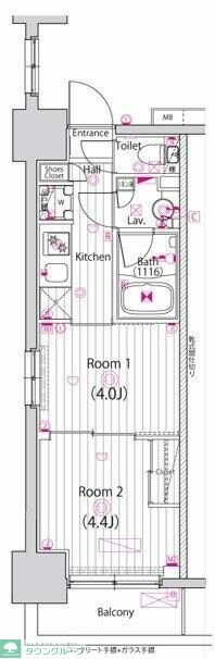 ガーラ・ステーション川崎平間の物件間取画像