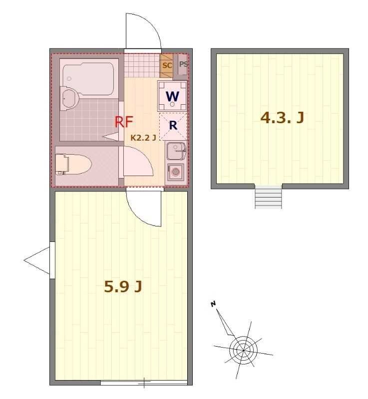 スターライト稲田堤の物件間取画像