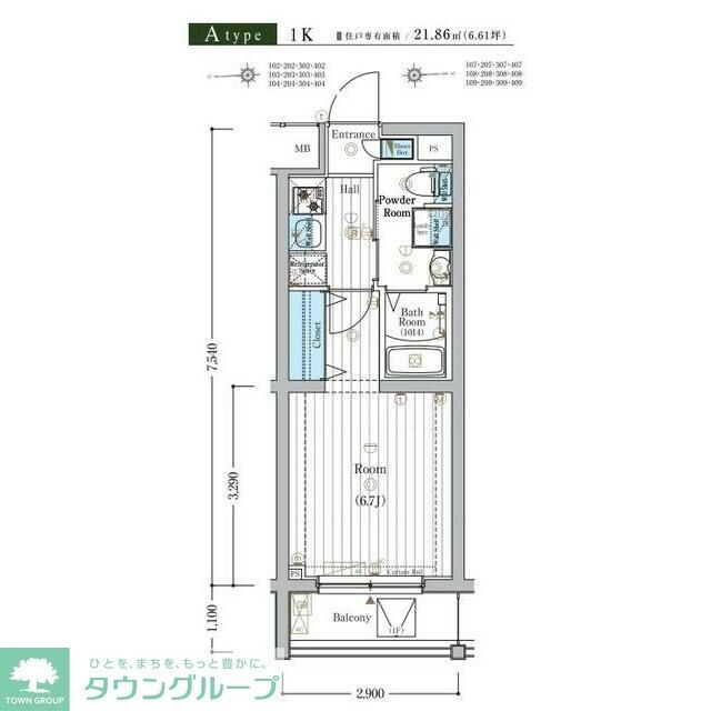 MAXIV百合ヶ丘TREの物件間取画像