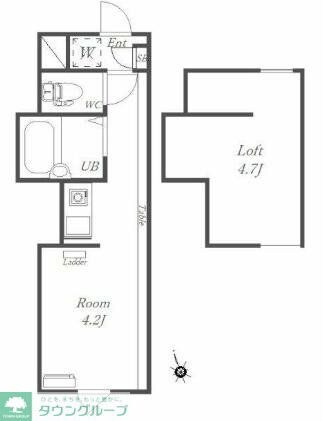 プライムテラス生田の物件間取画像