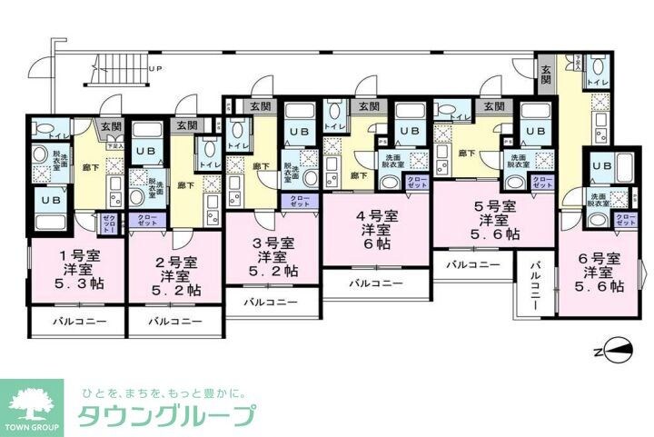 エスネクスト向ヶ丘の物件間取画像