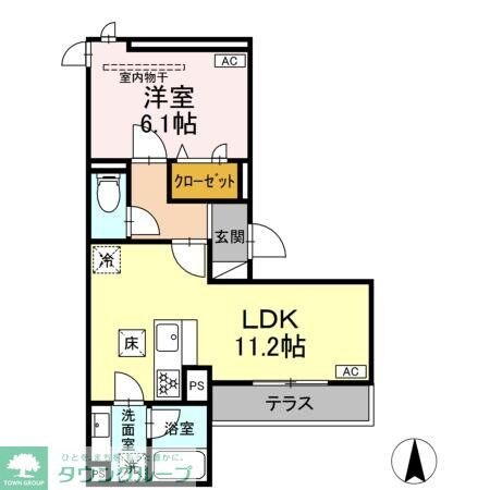 D Paina 中野島IIの物件間取画像
