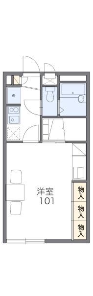 レオパレス一心の物件間取画像