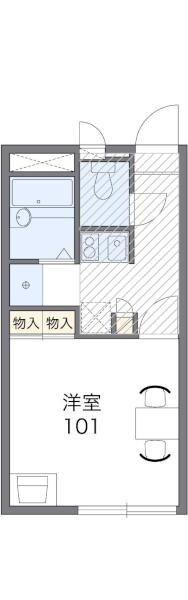 レオパレスパシオネの物件間取画像