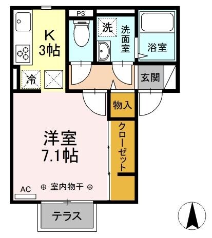 サテライト海老名の物件間取画像