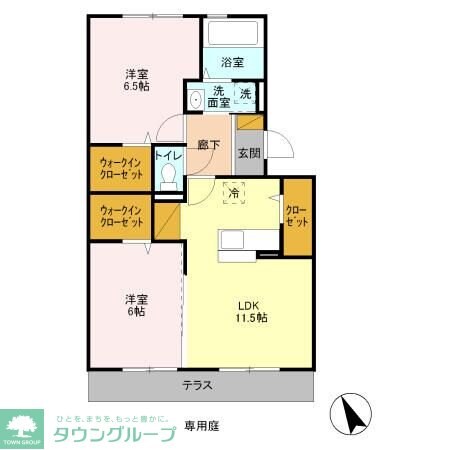 グランソーレ Iの物件間取画像