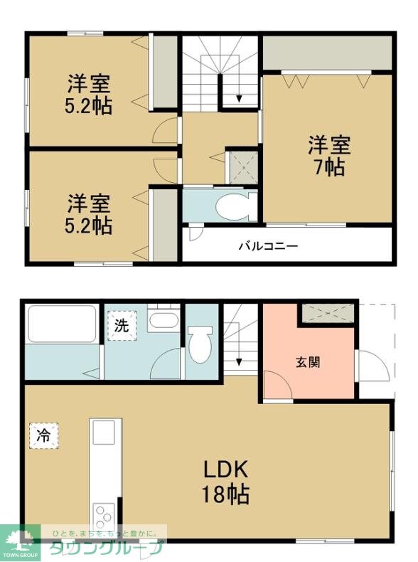 クラージュBの物件間取画像