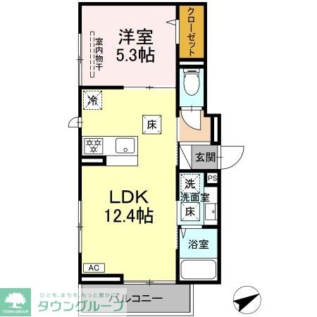 エスペランスの物件間取画像