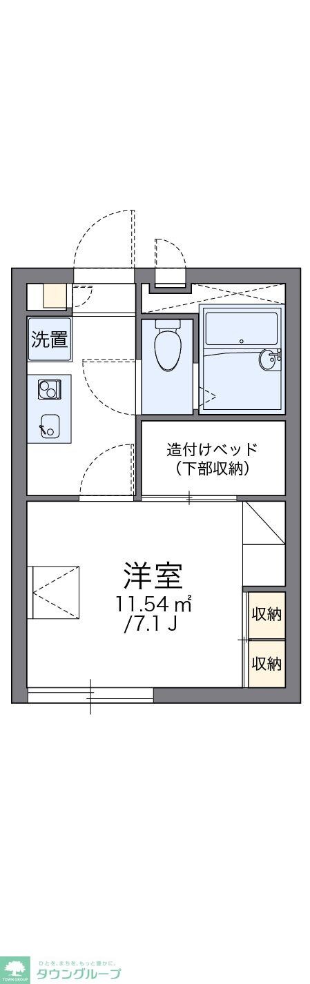 レオパレス下川入の物件間取画像