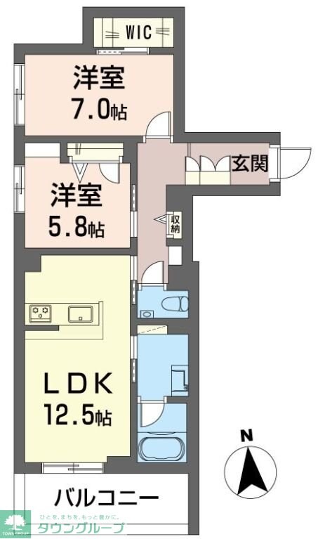 フォンテーヌ ベレオの物件間取画像