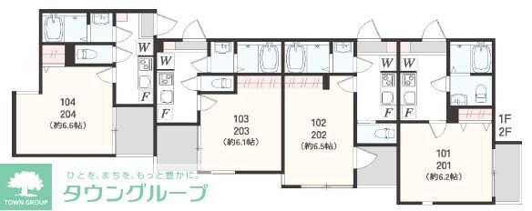 アザーレ・クオン東海大学前の物件間取画像