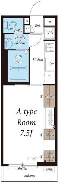 リブリ・Ebina 山手の物件間取画像