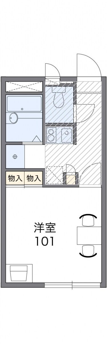 レオパレスラーク ヒルの物件間取画像