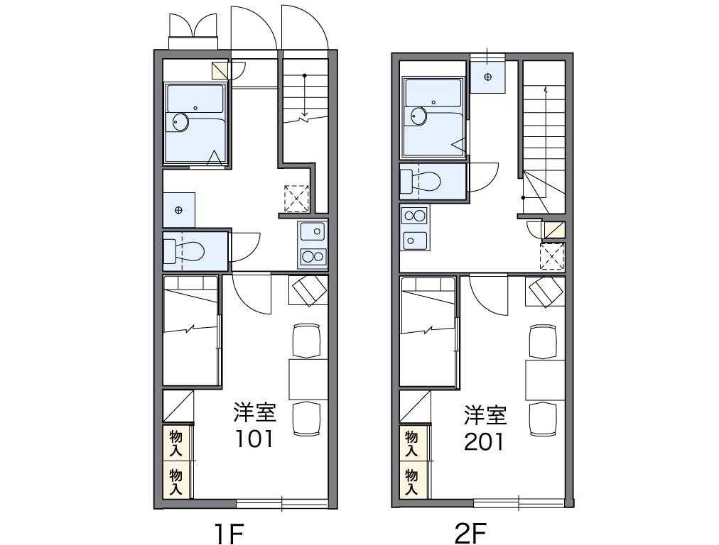 レオパレスエスタシオンの物件間取画像