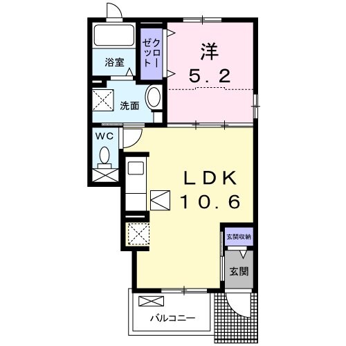 グレイスサイトBの物件間取画像
