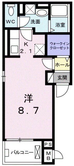 カームシティYASUDA Vの物件間取画像