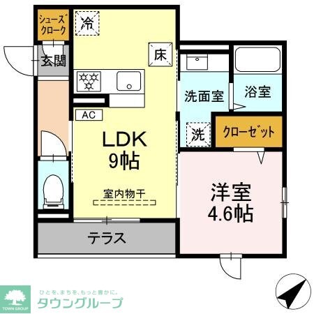 シンシアタワーの物件間取画像