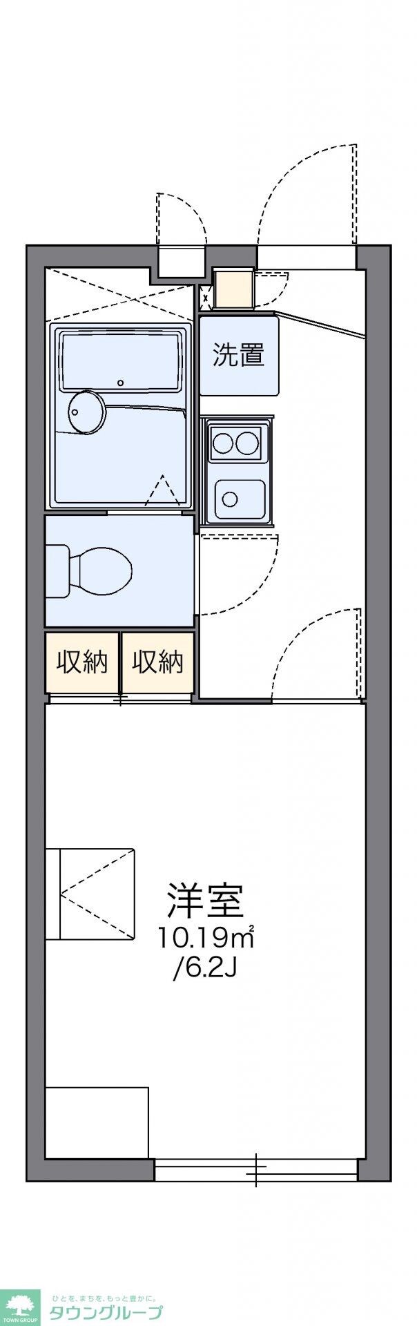 レオパレスブルースカイ 阿久和の物件間取画像