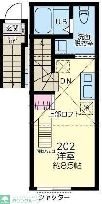 シャテーニュ東林間の物件間取画像