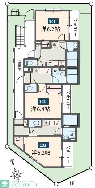 MELDIA原当麻の物件間取画像