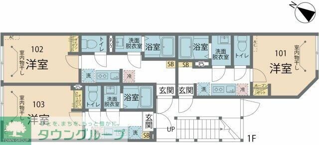 カインドネス小田急相模原IVの物件間取画像