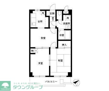 ジュネス中町の物件間取画像