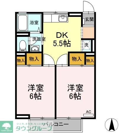 ジュネス陽光台の物件間取画像