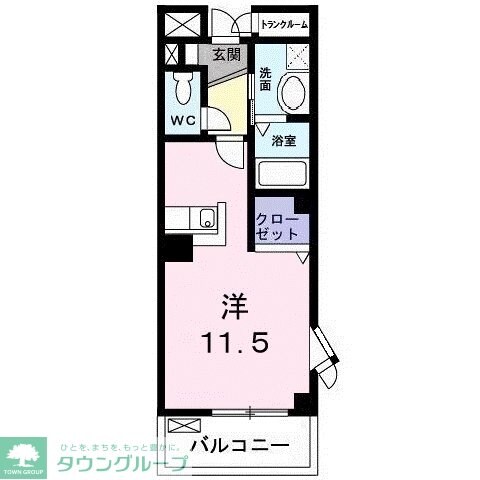 グリーンヒルズ大澤Bの物件間取画像