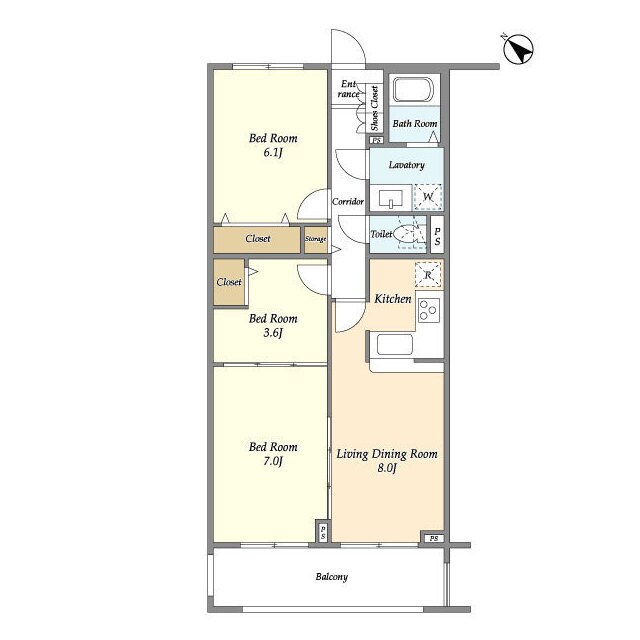 メゾン・ルミエールたまプラーザの物件間取画像