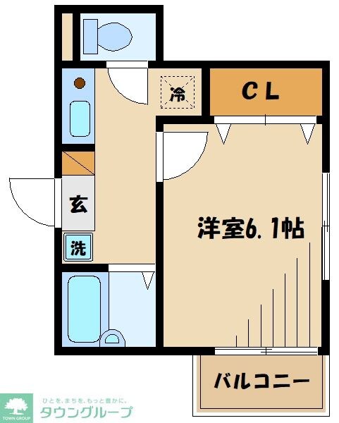 タウンフィールドIIAの物件間取画像
