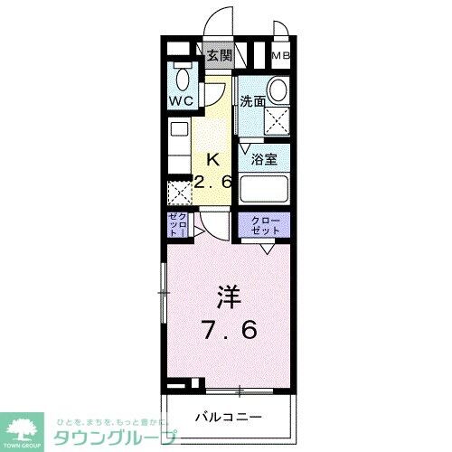 エルミタージュIIの物件間取画像