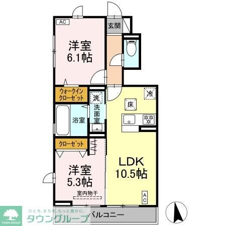 (仮称)D-ROOMすみよし台 Aの物件間取画像