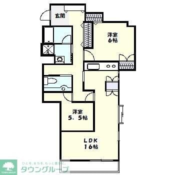 ソレイユ廣川の物件間取画像